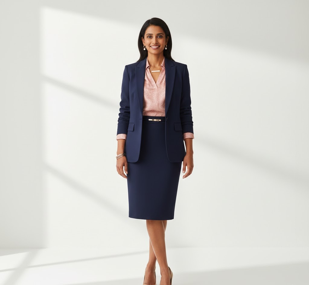 Elegant professional style outfit